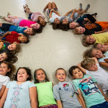 kids in a circle